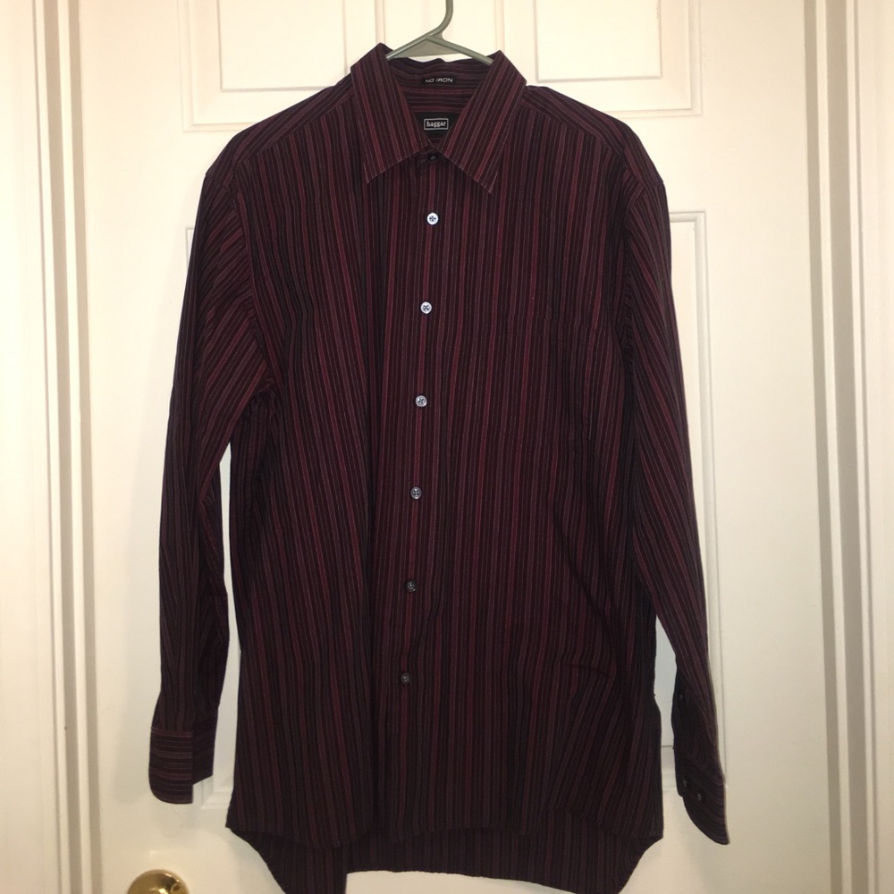MENS HAGGAR DRESS SHIRT NO ITON!