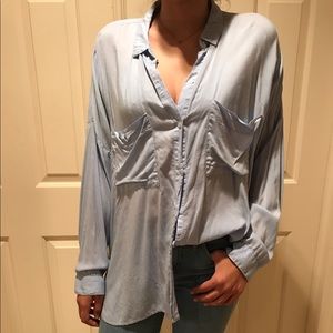 Oversized button up blouse