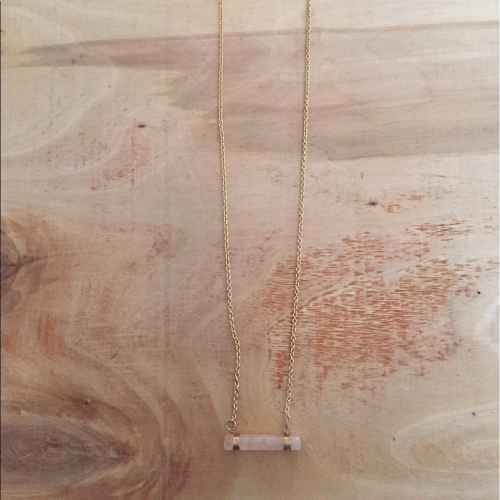 Forever 21. Light pink stone necklace.