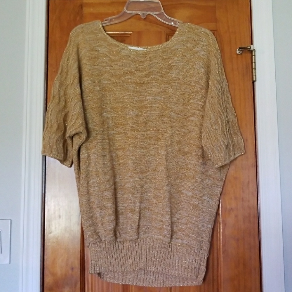 Christopher & Banks Gold sweater