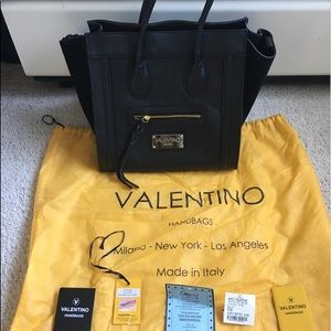 Authentic Mario Valentino Cynthia Tote Black