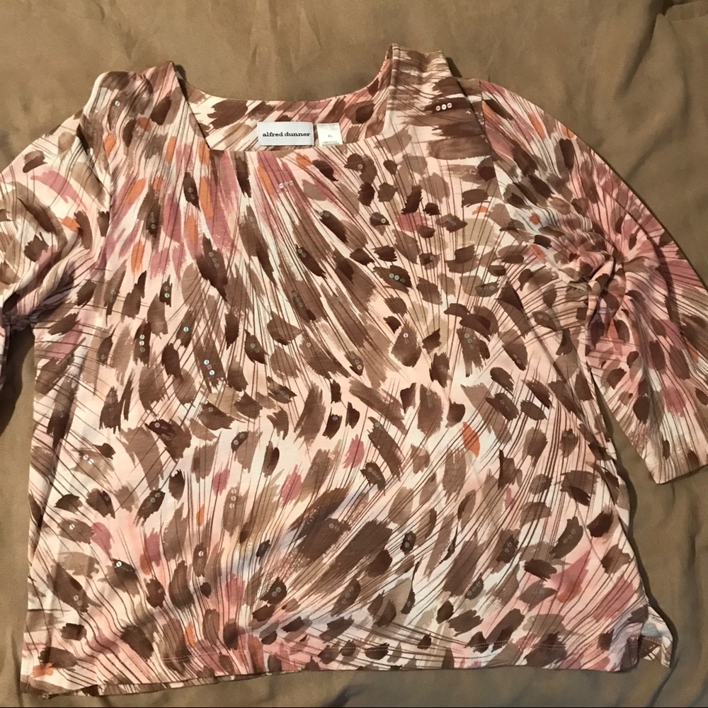 Brown dress top