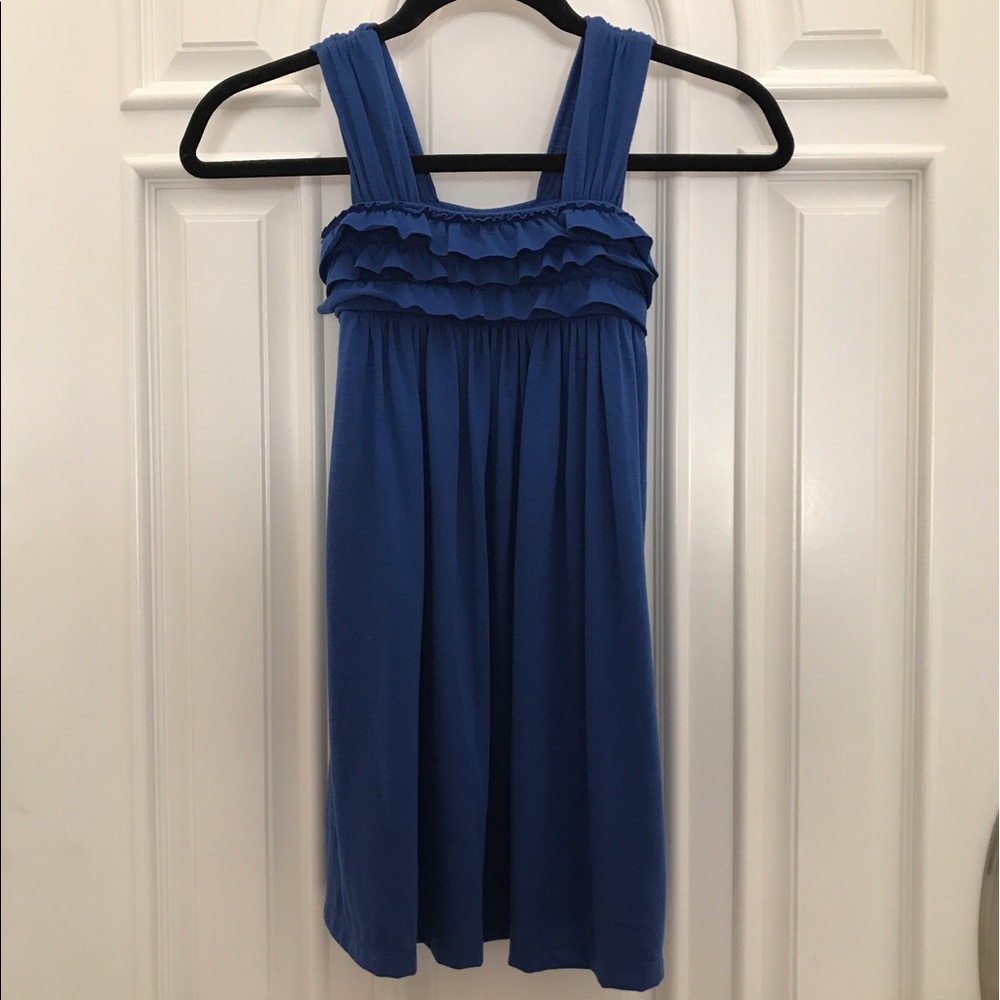 Nordstrom | Girls Blue Dress with ruffle detail