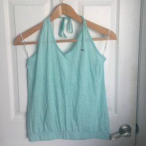 Striped V-neck Halter