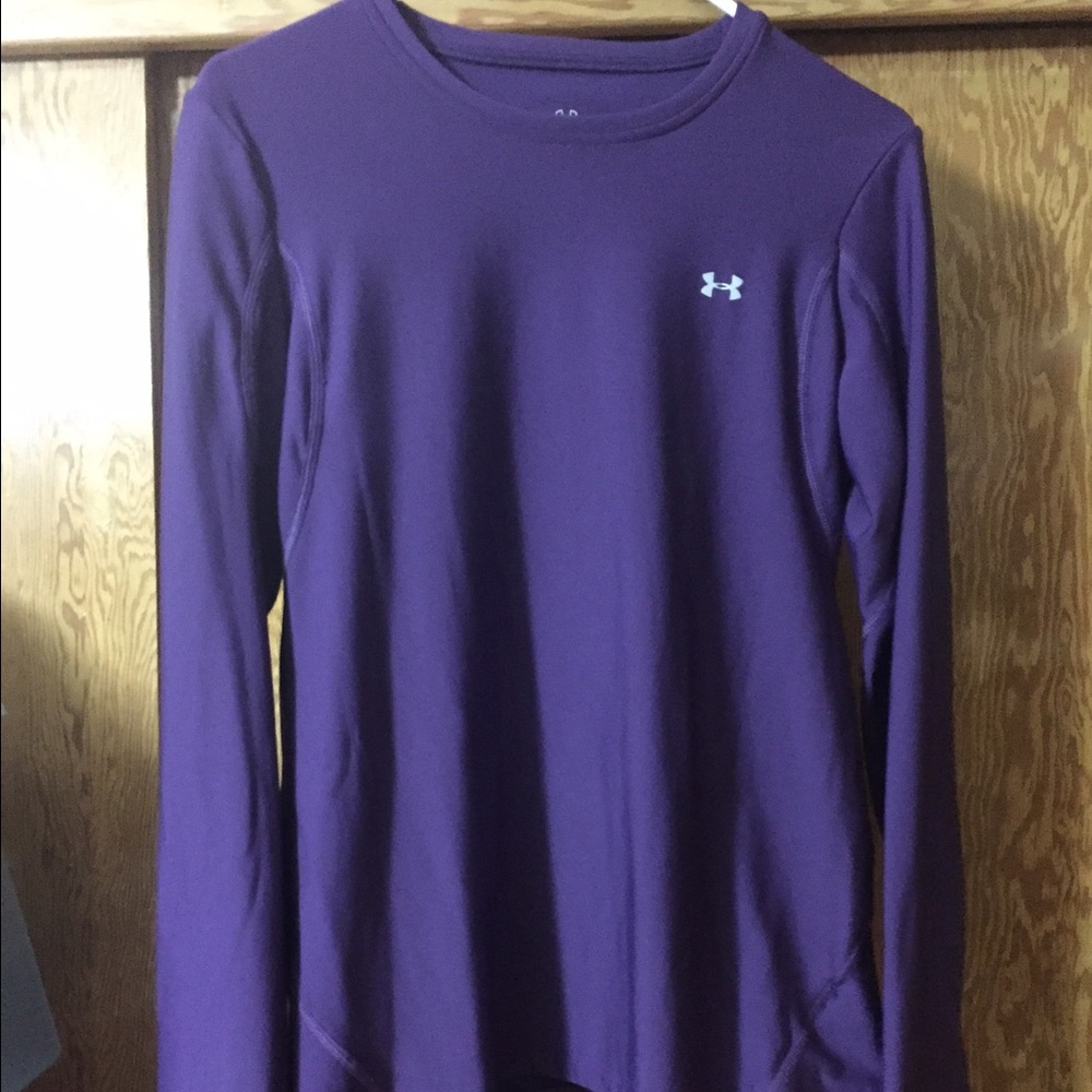 Under armour dark purple cold gear.
