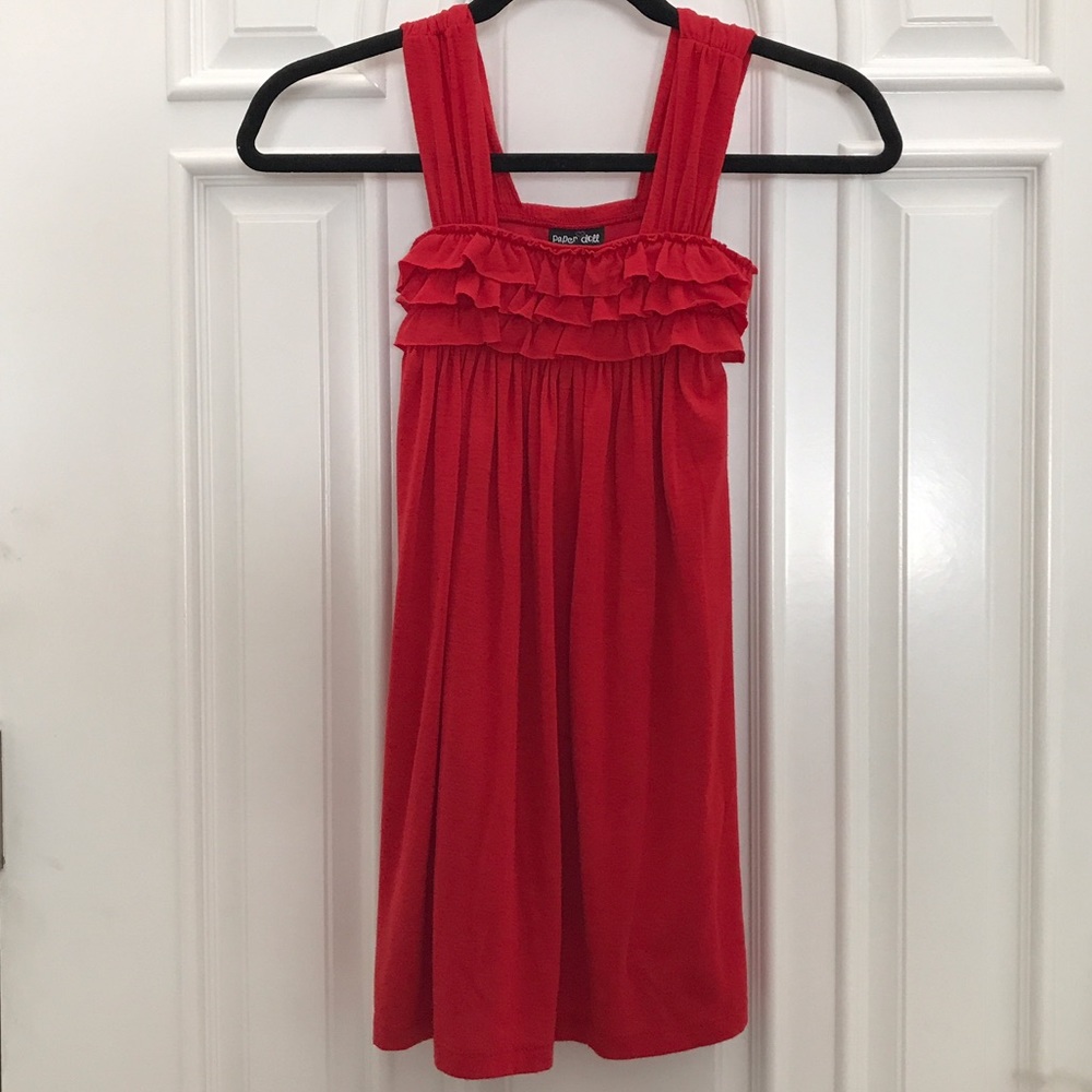 Nordstrom | Girls Red Dress with ruffle detail
