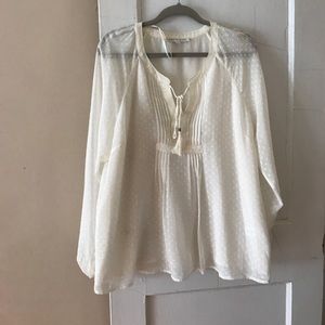 Sheer Daniel Rainn Blouse in Cream