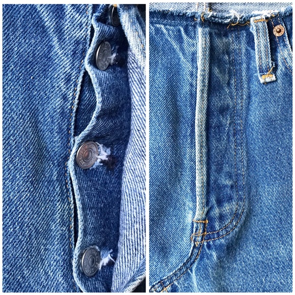 Levi's Vintage Button Fly Jean Skirt - Picture 3 of 8