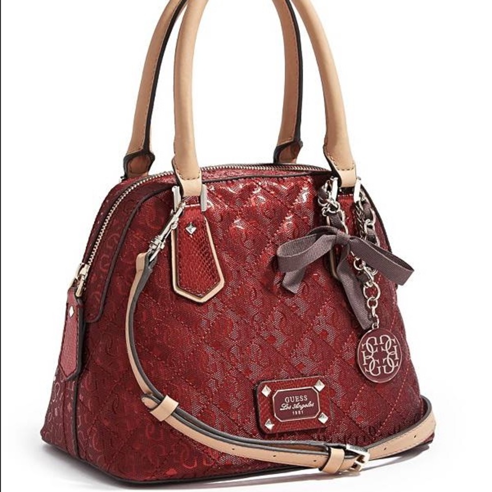 Rare! Guess Juliet Amore Dome Satchel Bag