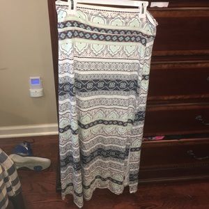 Patterned maxi shirt