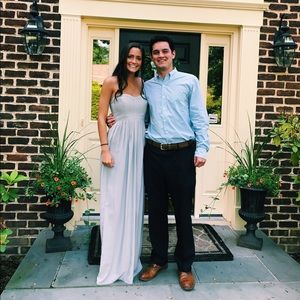 Parker bayou silk dress grey size 2