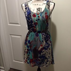 Charlotte Russe Multicolor High Low Dress Like New