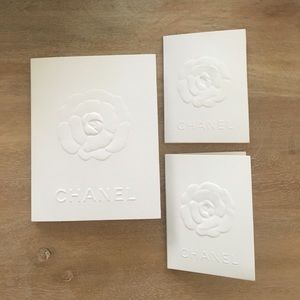 Chanel camellia cards