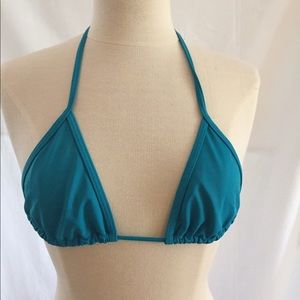 Victoria's Secret Swim Teal Strings Bikini Top S