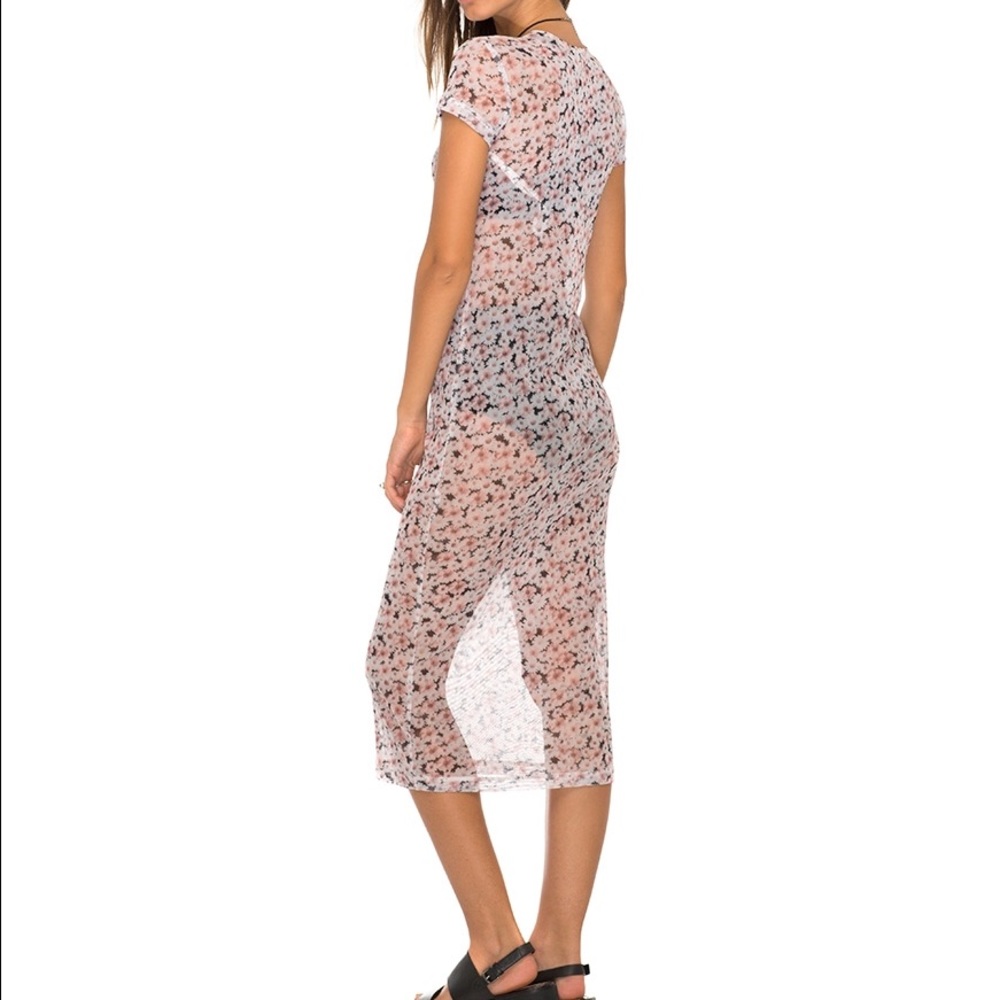 Motel sheer daisy midi dress