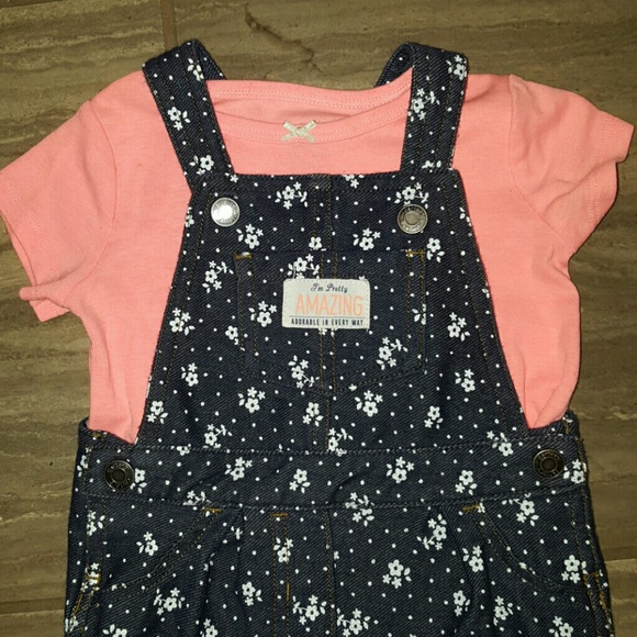 🎀 Fun & Bright, Baby Girl Overall Set! 🎀 - Picture 2 of 5
