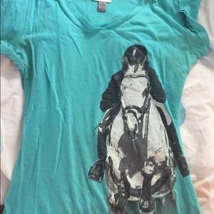 Stirrups Equestrian V-Neck Tshirt