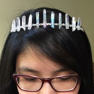 Angel Aura Unicorn Iridescent Crystal Crown