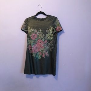 Topshop Faux Black Leather Dress