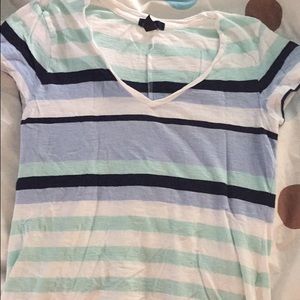 Striped Gap V-Neck Shirt