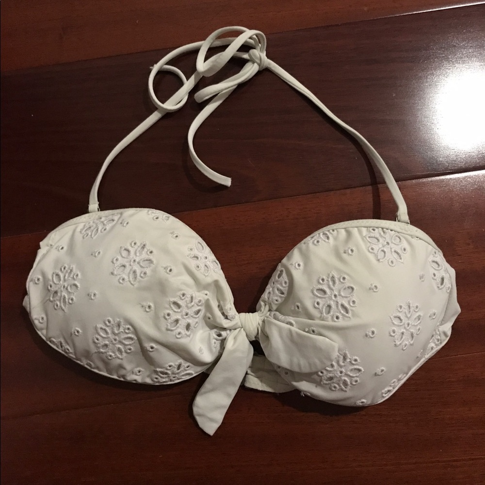 Abercrombie & Fitch white bikini top