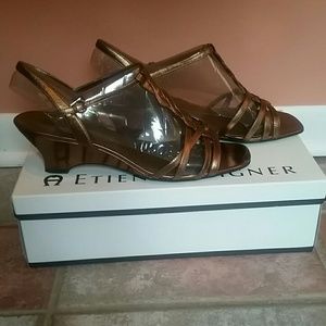 Etienne Aigner Tanya Sandals in Bronze
