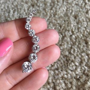 S-shape Journey of Love diamond necklace **SHINY**
