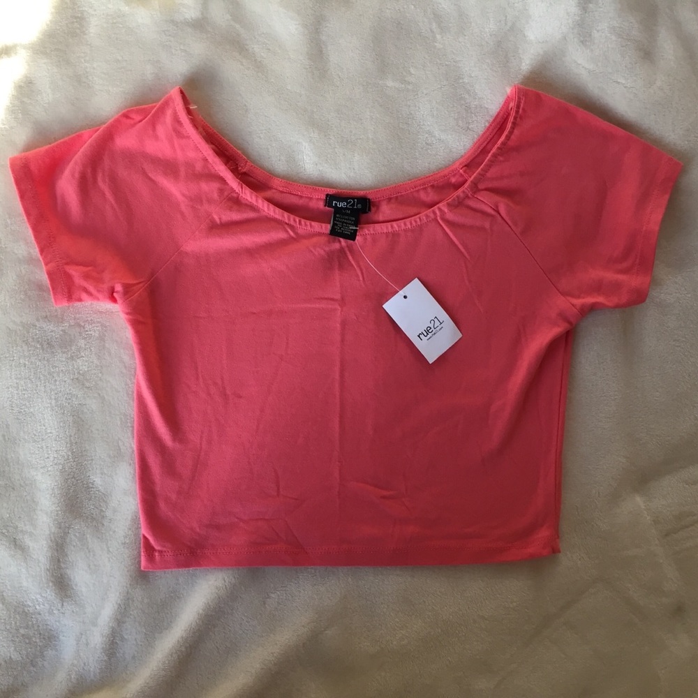 Coral Crop Top✨