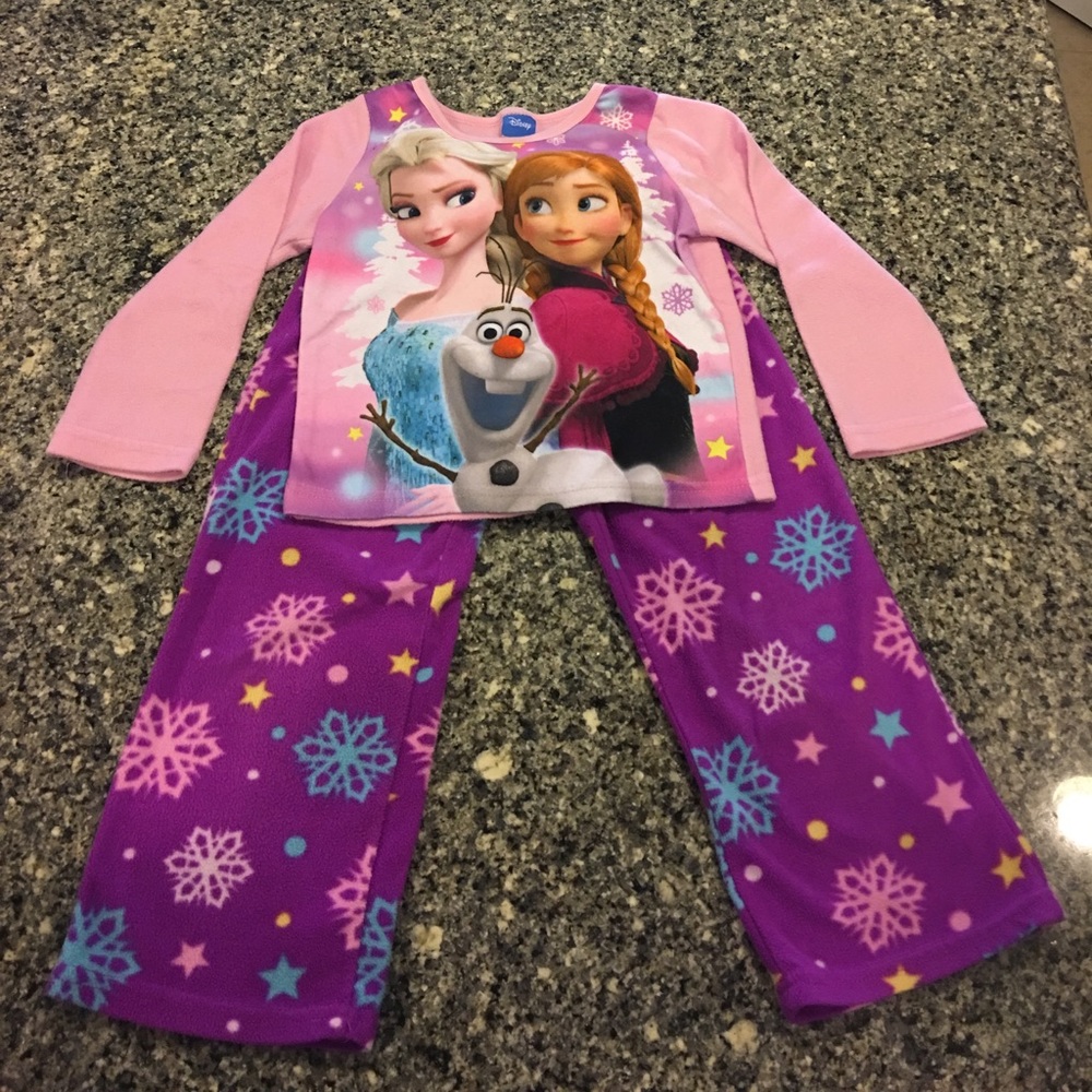 Girls Frozen fleece 2 piece pajama set, 6