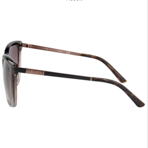 Guess Classic Cat Eye Brown Havana Sunglasses - Picture 4 of 4