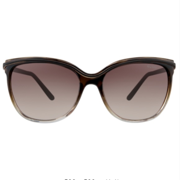 Guess Classic Cat Eye Brown Havana Sunglasses - Picture 3 of 4