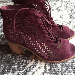 Vince Camuto Deep Plum Block heels