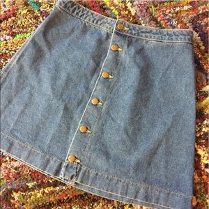 American Apparel Denim Skirt Large