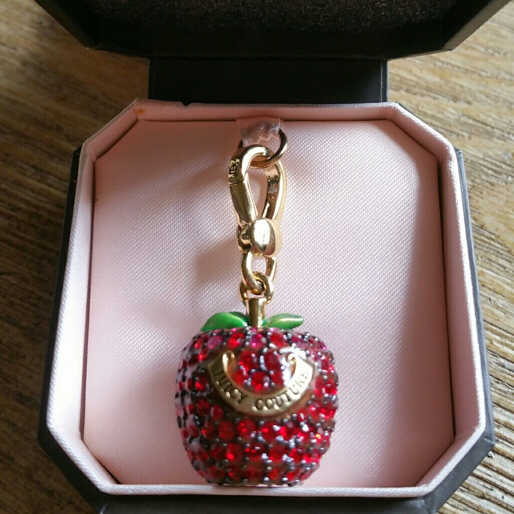 BNIB Juicy Couture pave apple charm