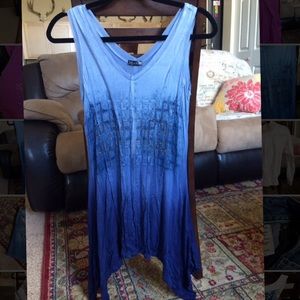 Vocal Ombré Tank Tunic Shirt