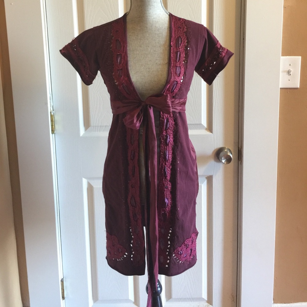 {Anthro} A Common Thread Silk Wrap