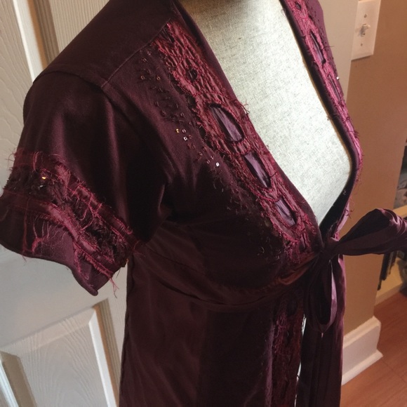 {Anthro} A Common Thread Silk Wrap - Picture 2 of 6