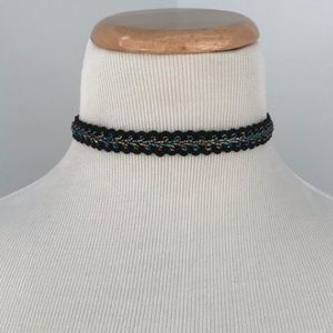 Metallic Braided Choker