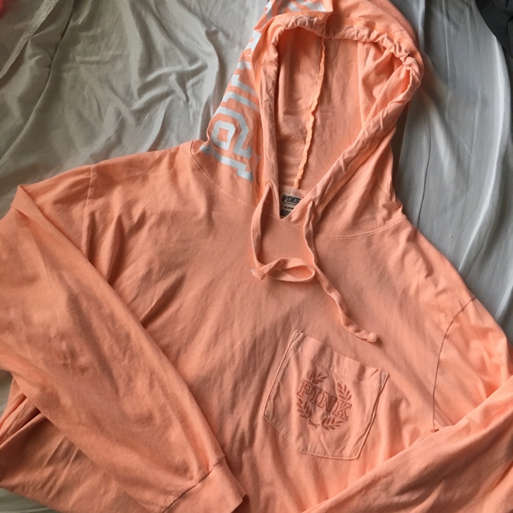 VS PINK LONG SLEEVE HOODIE