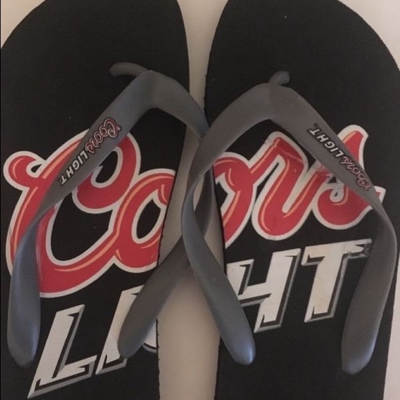 Coors Light Beer Thong Flip Flops - Picture 1 of 1
