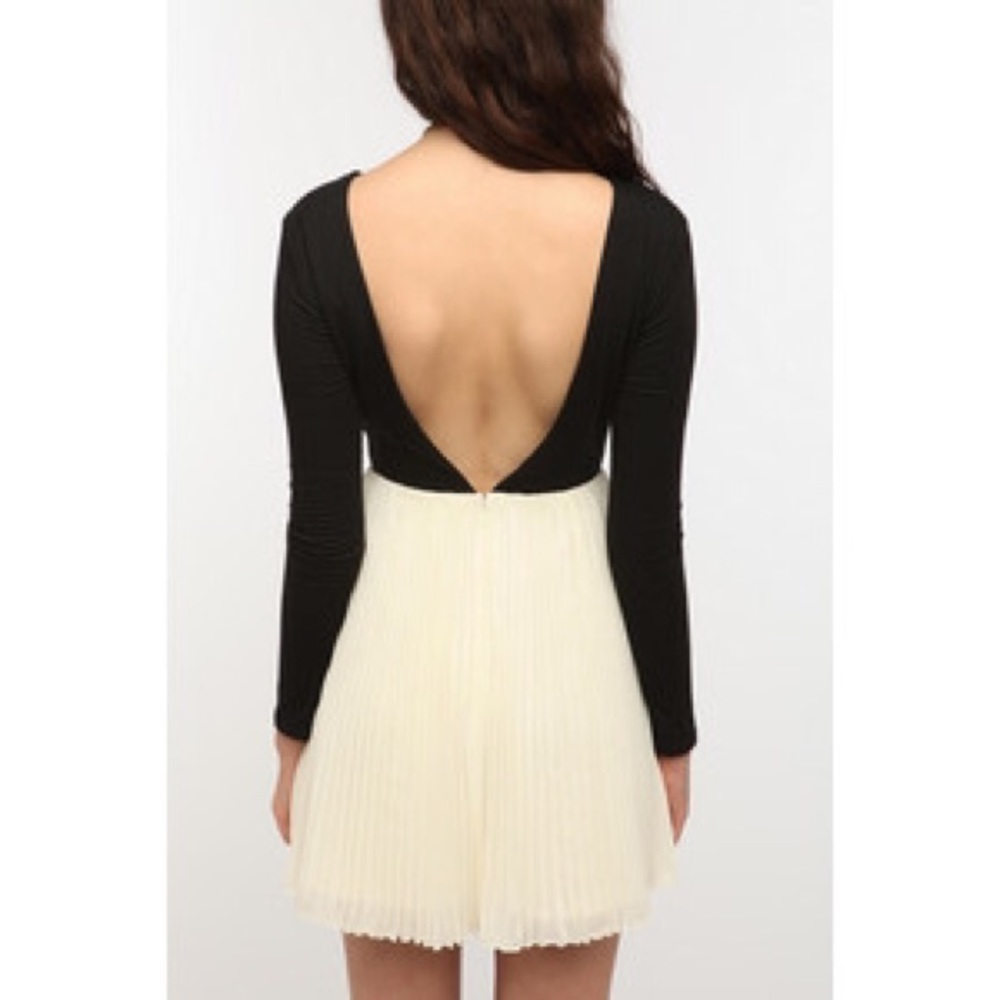 Black and white color block dress from Kova and T