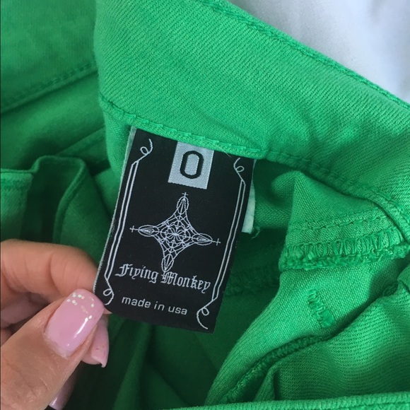 Flying Monkey Green Skinny Jeans - Picture 4 of 4