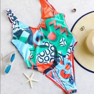 Flamingo One Piece Swim Suit