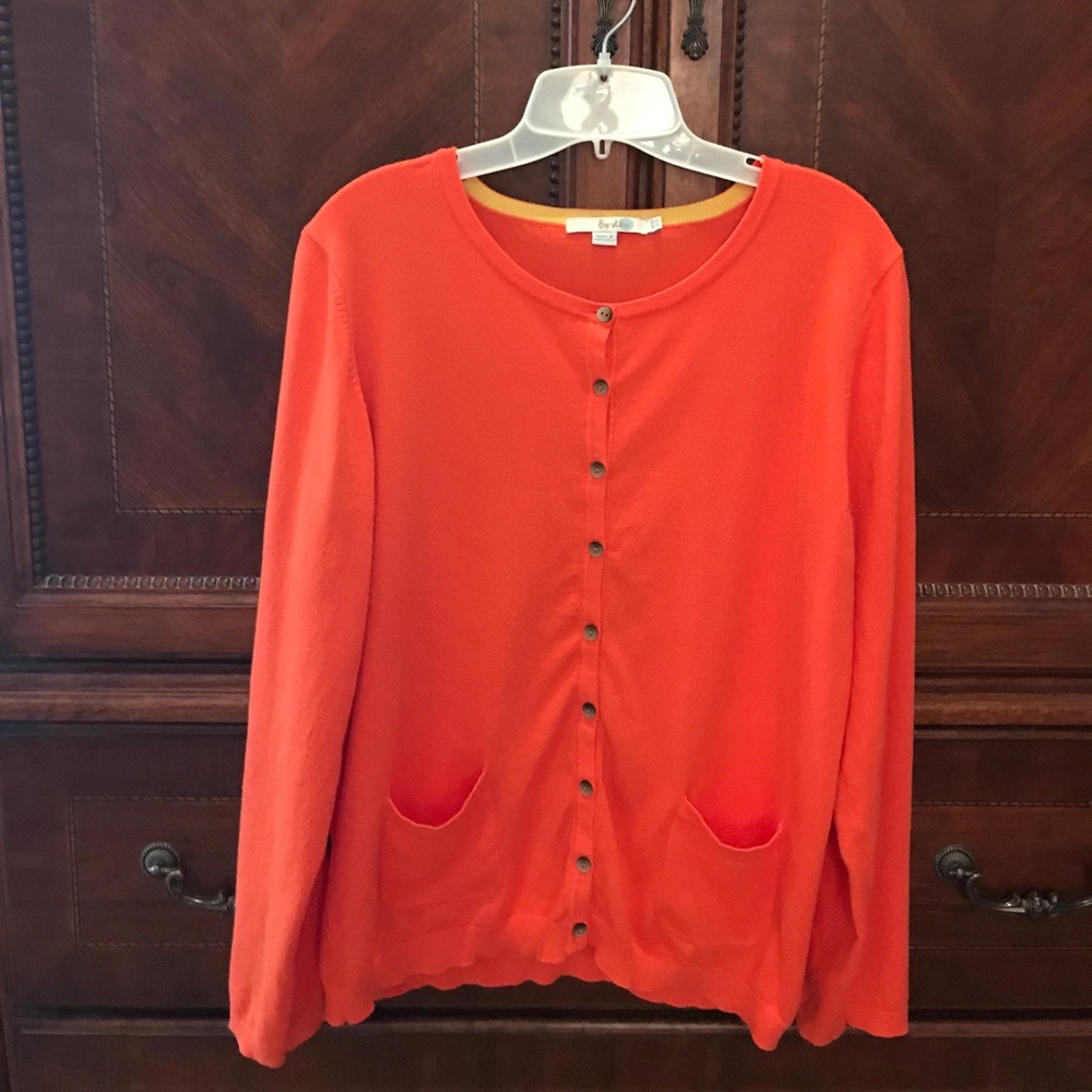 Boden summer weight cardigan in orange 🍊