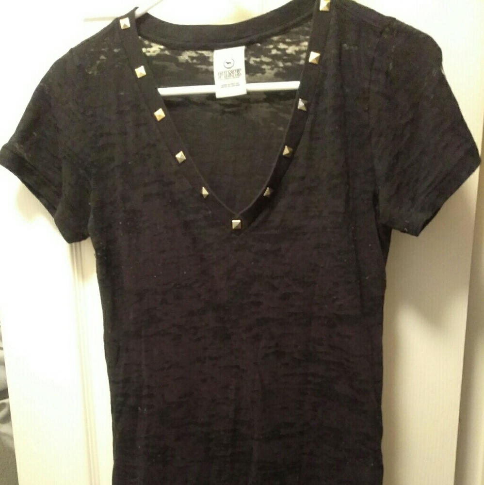 Pink Burnout Tee