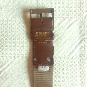 Men's 100% brown leather Diesel belt size 95/38 M
