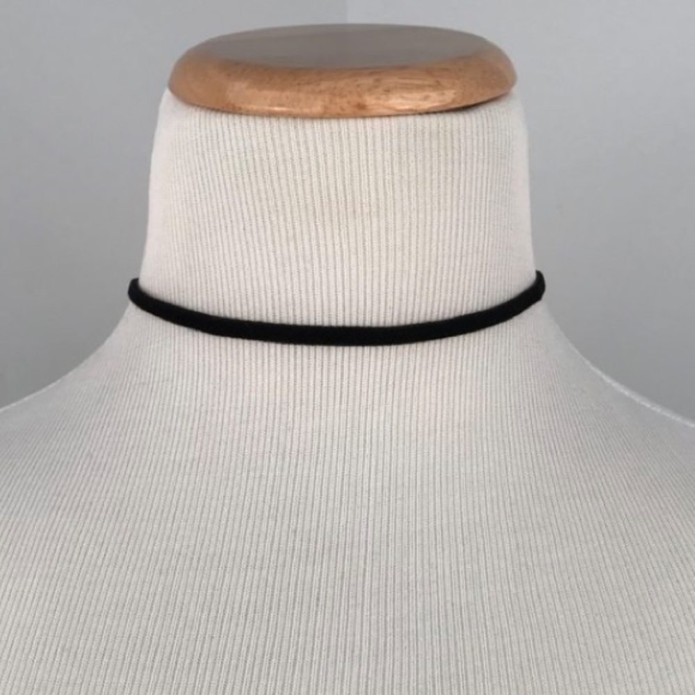 Thin Black Velvet Choker