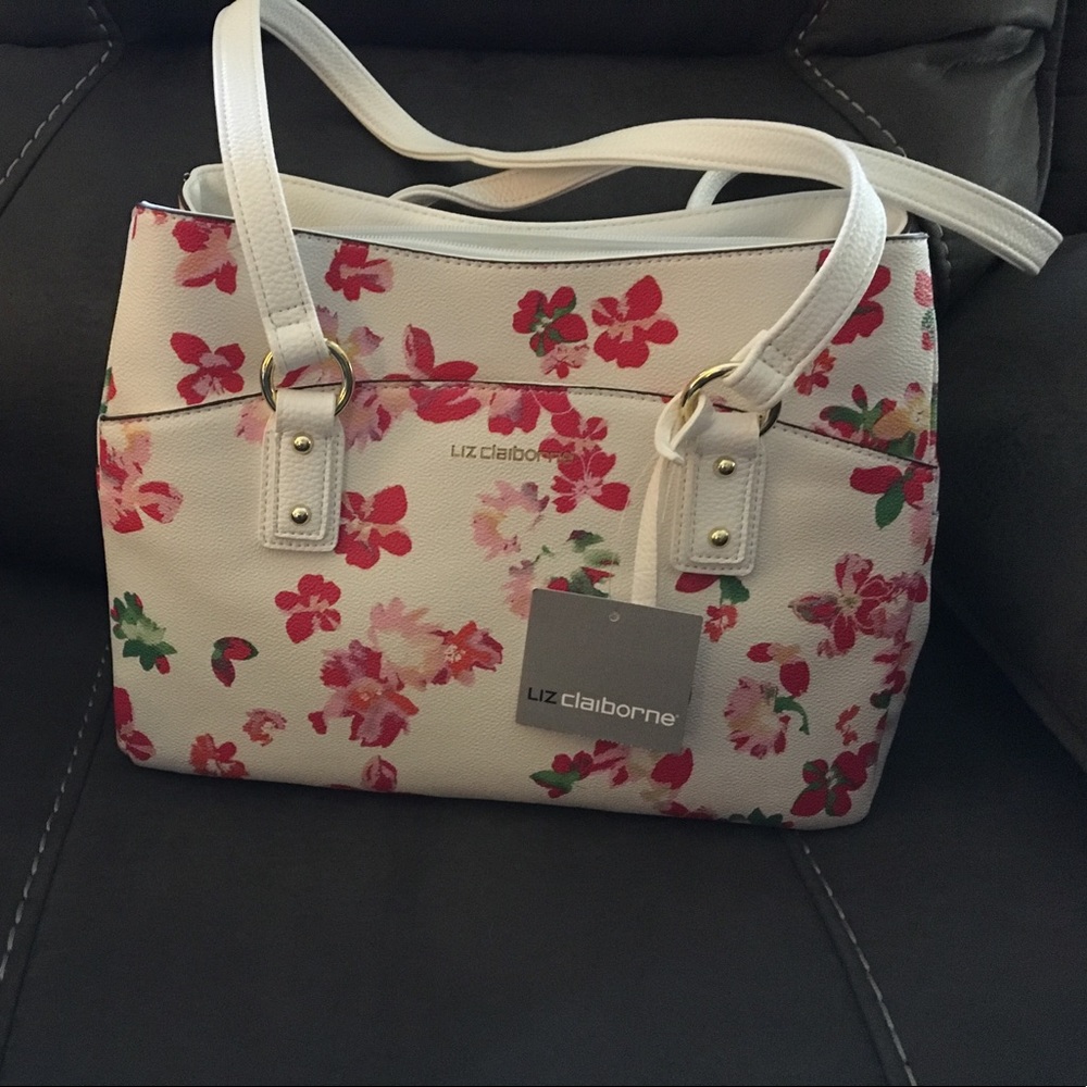 Liz Claiborne Park Slope Satchel -Floral