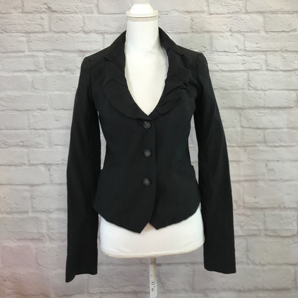 All Saints Spitslfields cotton linen blazer sz 10