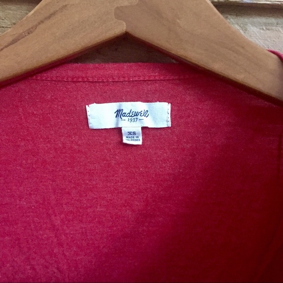 DONATING soon. Madewell V-Neck Slouch Tee - Picture 3 of 4